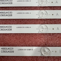 Kit LED strip For Sharp LCD-60SU478A LCD60SU478A LCD-60TX4100A LC-60SU470 LC-60UI7652E LC-60SU475A JL.D60061330-020BL-M 020BR