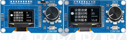 0.96/1.3 inch white oled display screen combined with EC11 rotary encoder module IIC interface for arduino