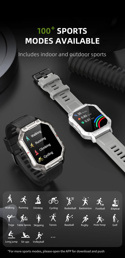 New KUMI U3 Pro Smart Watch 1.83'' Smartwatch Bluetooth Call 100+ Sport Heart Rate for Men Women Support IP68 Waterproof