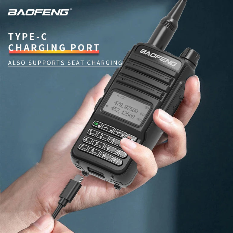 Baofeng RD-K5 Ham Walkie Talkie High Gain Antenna Encryption Anti-interference Air Band 108-136 Mhz 5-10KM Uhf Vhf Two Way Radio