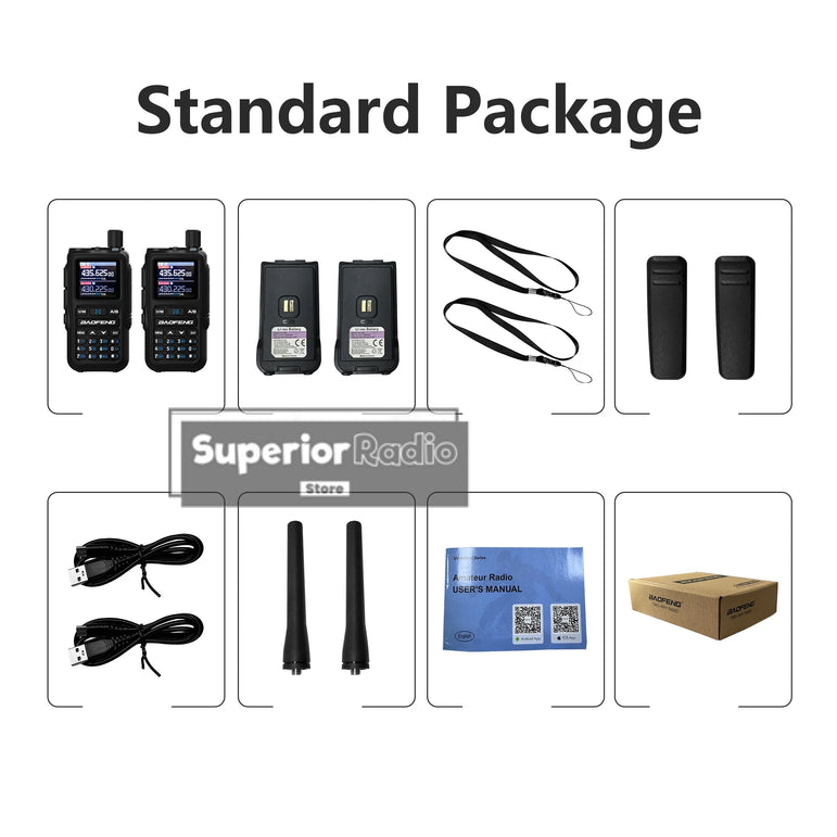 1/2PCS Baofeng UV-5R Mini Walkie Talkie Bluetooth Programming Type-C Dual PTT Lightweight 999 Channels Flashlight Frequency Copy