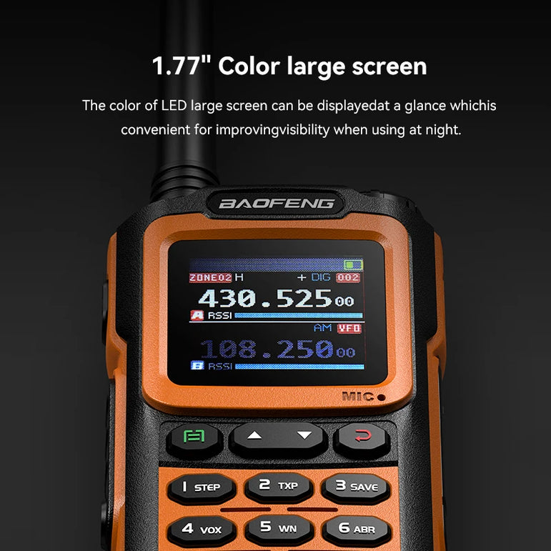 Baofeng AD-20 Walkie Talkie Full Band Analog/Digital Wireless Copy Frequency 1024CH Text Message Digital Encryption Record Radio