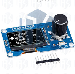 0.96/1.3 inch white oled display screen combined with EC11 rotary encoder module IIC interface for arduino