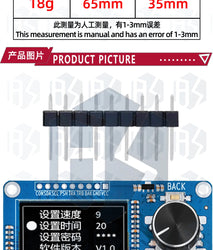 0.96/1.3 inch white oled display screen combined with EC11 rotary encoder module IIC interface for arduino