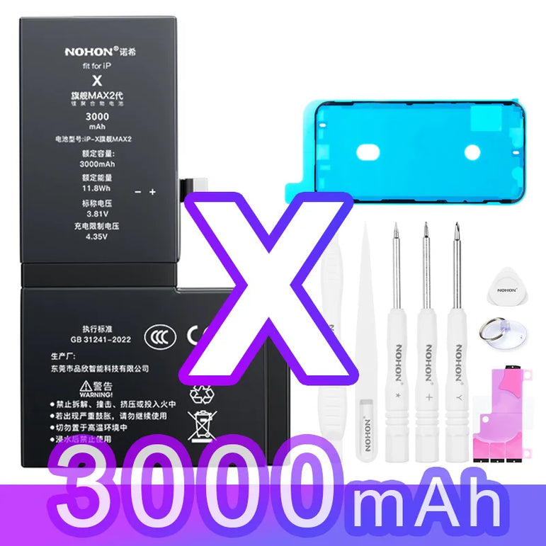 NOHON 3500mAh Battery for iPhone 14 13 11 12 Pro 15 SE 2022 2020 SE3 SE2 X XR XS Max Replacement Batteries Big Capacity