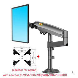 NEW NB H100 Gas Spring 22-35" LCD LED Monitor Holder Arm Full Motion Desktop Monitor TV Mount Bracket Load 2-12 kgs