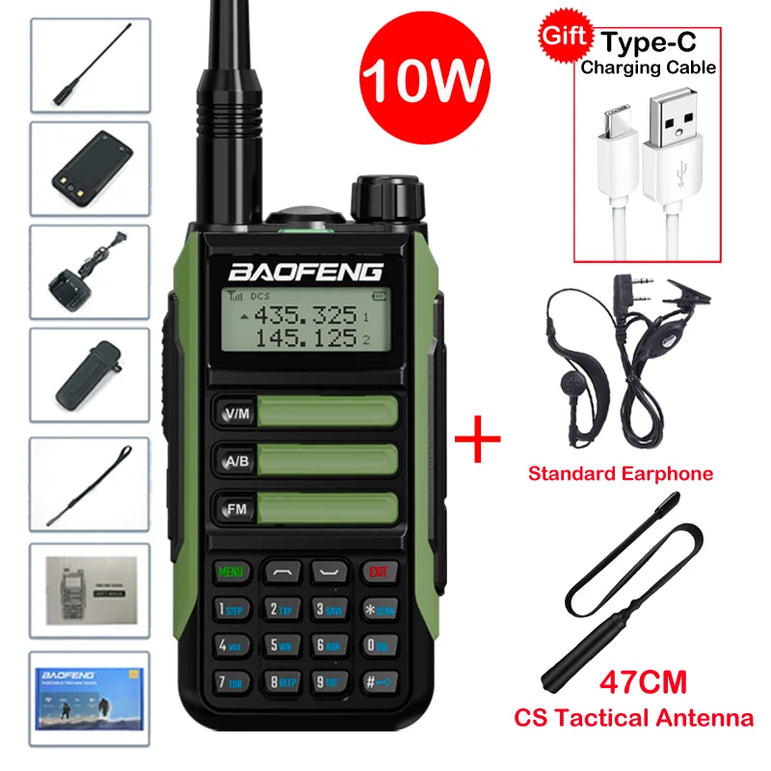 2025 Baofeng UV-16 Max IP68 Waterproof Walkie Talkie Dual Band High Power CB Radio Vhf Uhf CB Ham Radio Long Range Two Way Radio