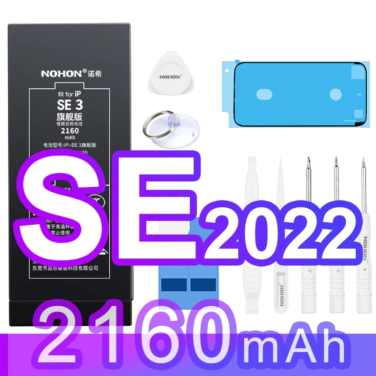 NOHON 3500mAh Battery for iPhone 14 13 11 12 Pro 15 SE 2022 2020 SE3 SE2 X XR XS Max Replacement Batteries Big Capacity