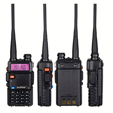 1/2PCS Baofeng UV 5R walkie talkie remote communication dual band VHF UHF FM transceiver bidirectional USB fast charging