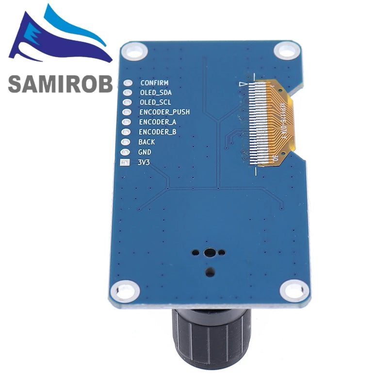 New SM 0.96/1.3 Inch White OLED Display, EC11 Rotary Encoder, IIC Interface for Arduino, DIY Electronics, High Resolution Screen