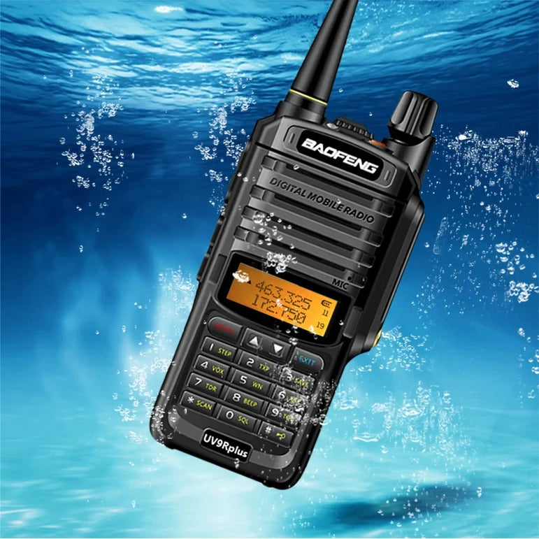 Baofeng UV-9R Plus IP68 Dual Band Waterproof Walkie Talkie 10KM Long Range Portable HF Transceiver CB Hunting Ham Radio