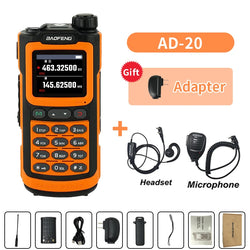Baofeng AD-20 Walkie Talkie Full Band Analog/Digital Wireless Copy Frequency 1024CH Text Message Digital Encryption Record Radio