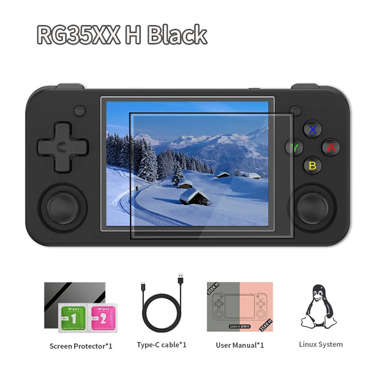 ANBERNIC RG35XX H Retro Handheld Game Console Linux 64-bit 3.5-inch IPS 640*480 Screen Video Gaming Player Supports WIFI TV Out