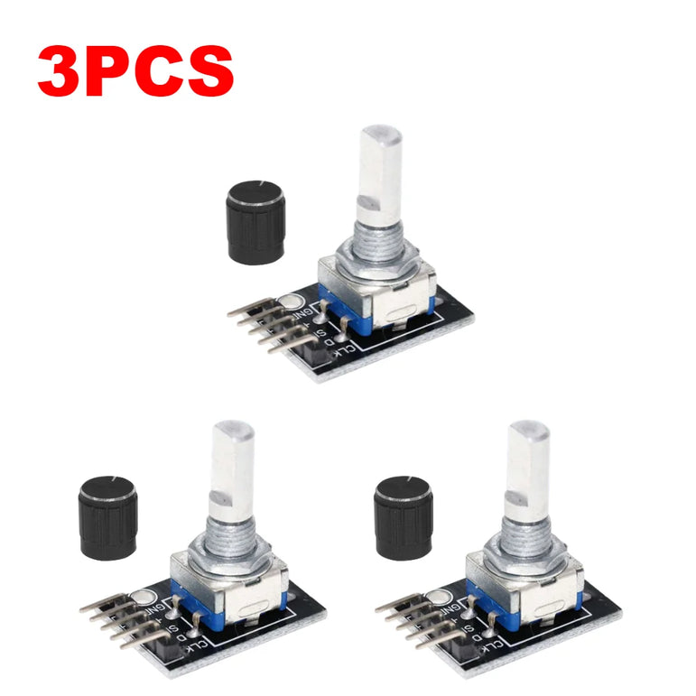 1-10PCS 360 Degree Rotary Encoder Module KY-040 Brick Sensor Development Board with Knob Cap Potentiometer KIT DIY for Arduino