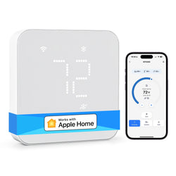 Meross 2025 NEW Matter Smart US 24V Wi-Fi Thermostat Compatible Heating and Cooling Systems Shipping from US