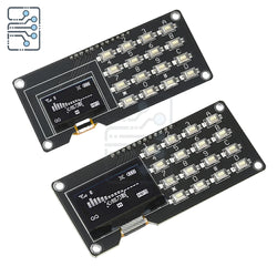 0.96 inch/1.3 inch  LCD Screen Board OLED Display Module IIC White SH1106 SSD1306 SSD1315 with 4x4 Key Matrix Keypadfor Arduino
