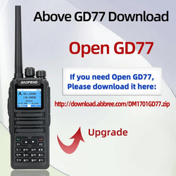 Baofeng Dm 1701 Digital Walkie Talkie Long Range dual Mode dmr Analog Open Gd77 Time slot Tier 1 +2 Radio 1801UV