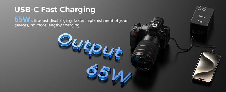 SmallRig VB99 SE mini V-Mount Battery 99Wh / 6800mAh V Mount Battery with PD65W USB-C Fast Charging for Camera Camcorder Monitor