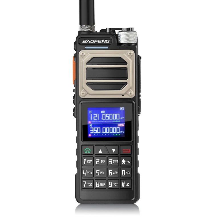 Baofeng UV-25 Walkie Talkie Air Band Receiving Scrambler Multi-band FM Vox 10W 999Ch Amateur Radio W/ Type-C 5200mAh Battery