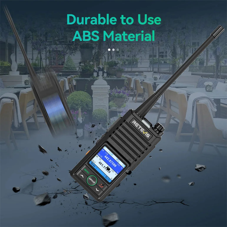 Retevis RB658 Walkie Talkie APP Control Long Range Walkie-talkie Bluetooth 5.0 UHF Professional Communication Radio for Camping