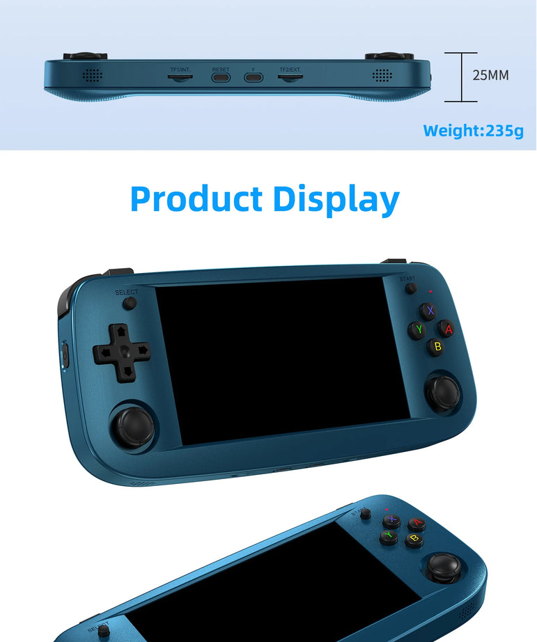 Anbernic RG503 Retro Handheld Video Game Console 4.95-inch OLED Screen Linux System Portable Game Player RK3566 Bluetooth 5G Wif