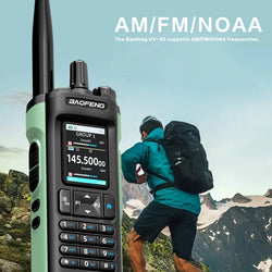 New BAOFENG UV-32 Walkie Talkie GPS 10W Bluetooth APP Programming Multi Band Wireless Copy Frequency Type-C UV32 Ham 2 Way Radio