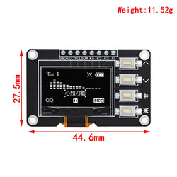 0.96 inch OLED IIC White/YELLOW BLUE/BLUE 12864 OLED Display with 4x4 key I2C SSD1315 LCD Screen Board for Arduino