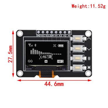 0.96 inch OLED IIC White/YELLOW BLUE/BLUE 12864 OLED Display with 4x4 key I2C SSD1315 LCD Screen Board for Arduino