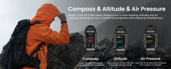 KOSPET TANK X2 Ultra GPS Smart Watch For Men 3D Curved Screen 60 Days Battery Compass Altimeter IP69K 5ATM Waterproof BT Call