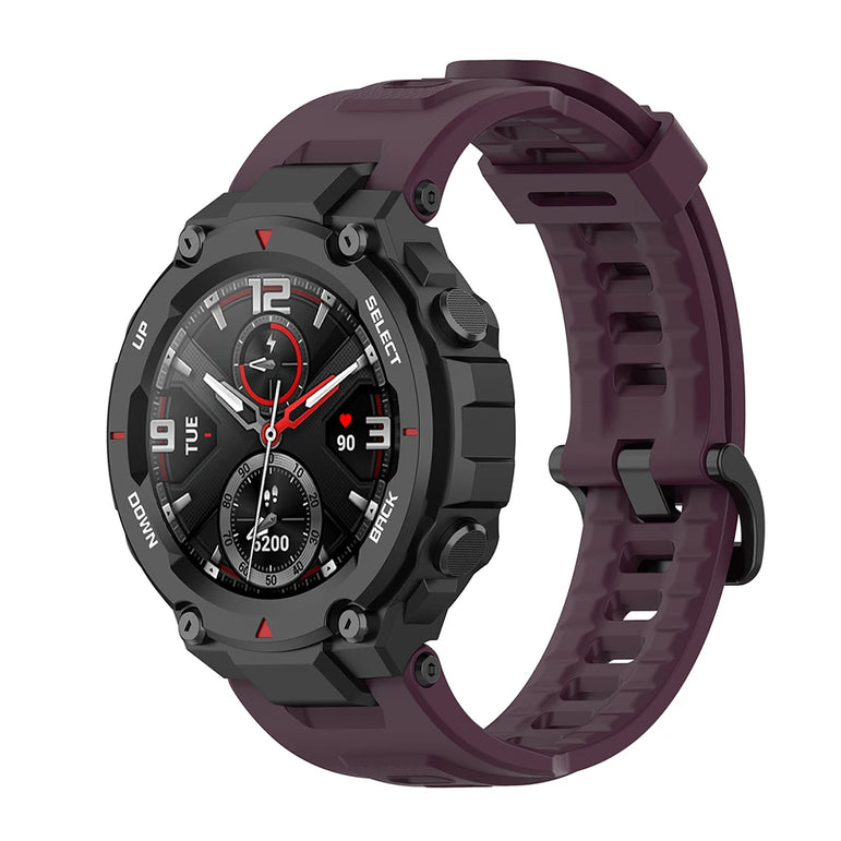 Silicone Watch Strap Band Replacement for Huami Amazfit T-Rex Pro/Amazfit T-Rex