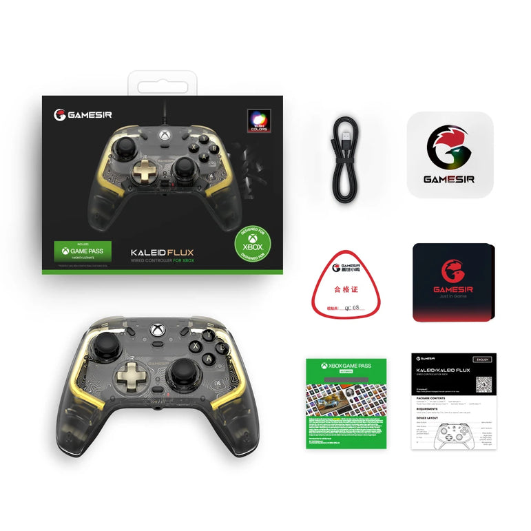 GameSir Kaleid Flux Xbox Gaming Controller Wired Gamepad for Xbox Series X, Xbox Series S, Xbox One, with Hall Effect Joystick