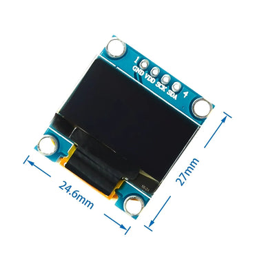 10pcs/lot White Blue color 128X64 OLED LCD LED Display Module For Arduino 0.96 I2C IIC Serial new original with CaseI