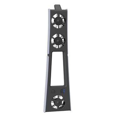 Cooling Fan for PS5 Slim Console(Digital/Disc) with Adjustable Speed Quiet Cooler Fan with LED Lights Efficient Cooling System