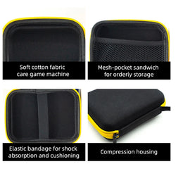 EVA Hard Case Portable Game Console Bag for Anbernic RG35XX for RG353V Handheld Game Player Black Case for Miyoo Mini Plus V3