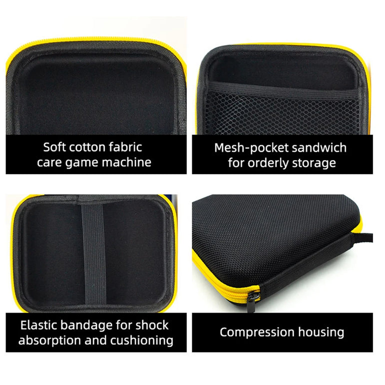 EVA Hard Case Portable Game Console Bag for Anbernic RG35XX for RG353V Handheld Game Player Black Case for Miyoo Mini Plus V3