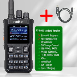 Radtel RT-900 8W Multi-band  Walkie Talkie 256 CH Air Band Two Way Radio Station Aviation NOAA Amateur Police Marine River PTT