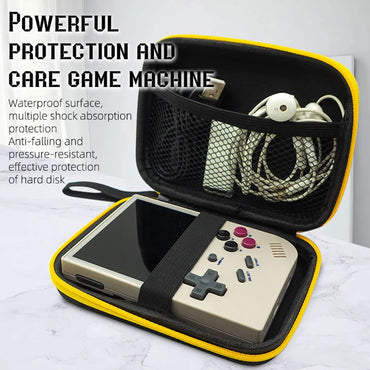 EVA Hard Case Portable Game Console Bag for Anbernic RG35XX for RG353V Handheld Game Player Black Case for Miyoo Mini Plus V3