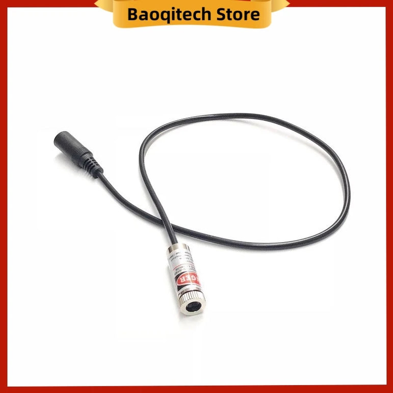 12mm red dot shaped cross shaped adjustable laser positioning lamp 650nm 5mW  DC plug 3V 5V 9V 12V