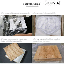 Waterproof Advertising Customized Size Vacuum Formed Light Box Wall for Shop Nightclub Hotel