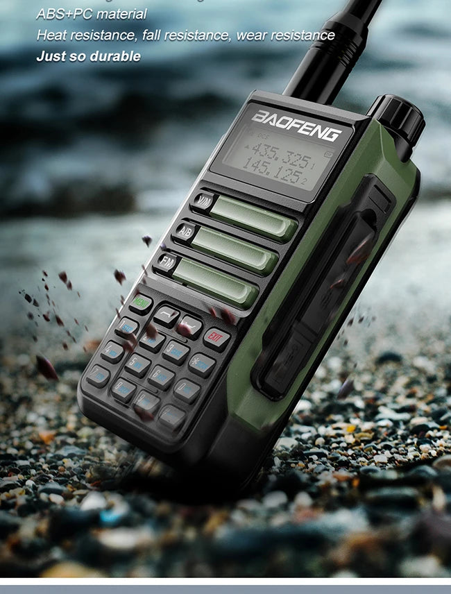 2025 Baofeng UV-16 Max IP68 Waterproof Walkie Talkie Dual Band High Power CB Radio Vhf Uhf CB Ham Radio Long Range Two Way Radio