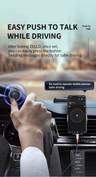 Tebe Wireless Bluetooth PTT Walkie Talkie Control Button with Adjustable Strap for IOS Android Phone Zello Push-to-Talk Button