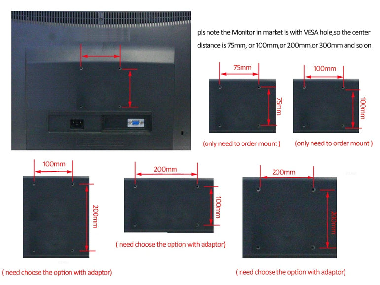 NEW NB H100 Gas Spring 22-35" LCD LED Monitor Holder Arm Full Motion Desktop Monitor TV Mount Bracket Load 2-12 kgs