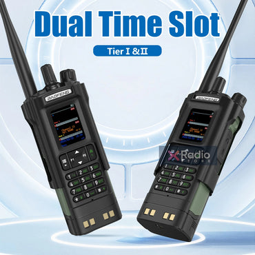 New BAOFENG DM-32 Walkie Talkie With Belt Holster DMR GPS 10W Programming Wireless Copy Frequency Type-C DM32 Ham Two Way Radios