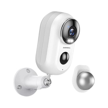 ZUMIMALL APP F5 Security Cameras Wireless Outdoor with Magnetic Mount, Battery Powered, 2.4G WiFi ,3MP Color Night Vision