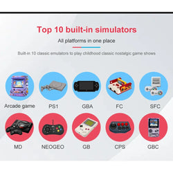 X12 Plus Handheld Game Console 7.1 inch HD Screen Handheld Portable Video Player Built-in 10,000 Classic Video Games Console
