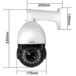 Metal Onvif Laser Infrared Auto Tracking Cruise 8MP 4K 90X Optical Zoom 360° Audio POE PTZ Surveillance Speed Dome IP Camera