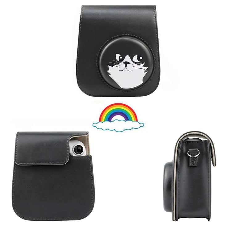 Fujifilm Instax Mini Camera Case Bag PU Leather Cover with Shoulder Strap For Instax Mini 9 Mini 8 Mini 11 Instant Film Cameras