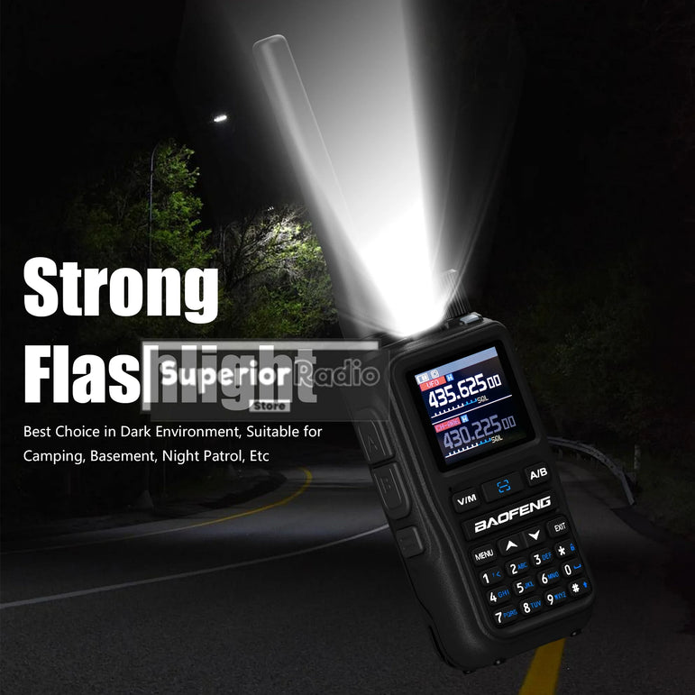 1/2PCS Baofeng UV-5R Mini Walkie Talkie Bluetooth Programming Type-C Dual PTT Lightweight 999 Channels Flashlight Frequency Copy