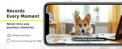 BoyKeep 2PCS Upgrade Camera Pet & Baby Surveillance Motion Capture 5G/2.4GHz, View Remotely 360° Night Vision Pan & Tilt 2-Way A