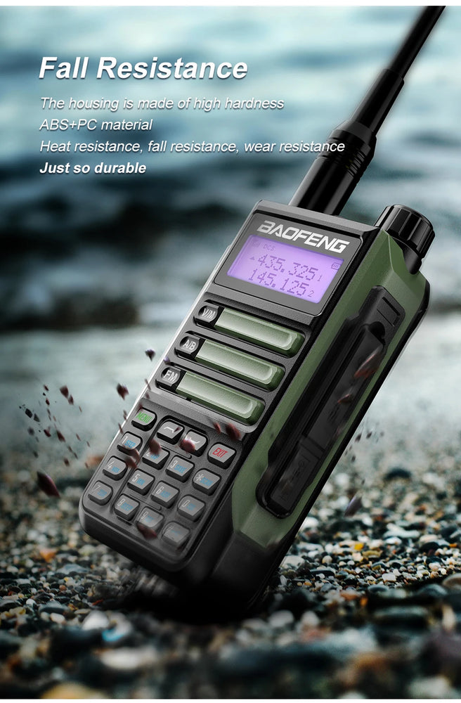 Baofeng UV16Pro V2 50KM CB Ham Radio Station Two Way Amateur VHF Powerful 10Watts UV16 Walkie Talkie Hunting Radios